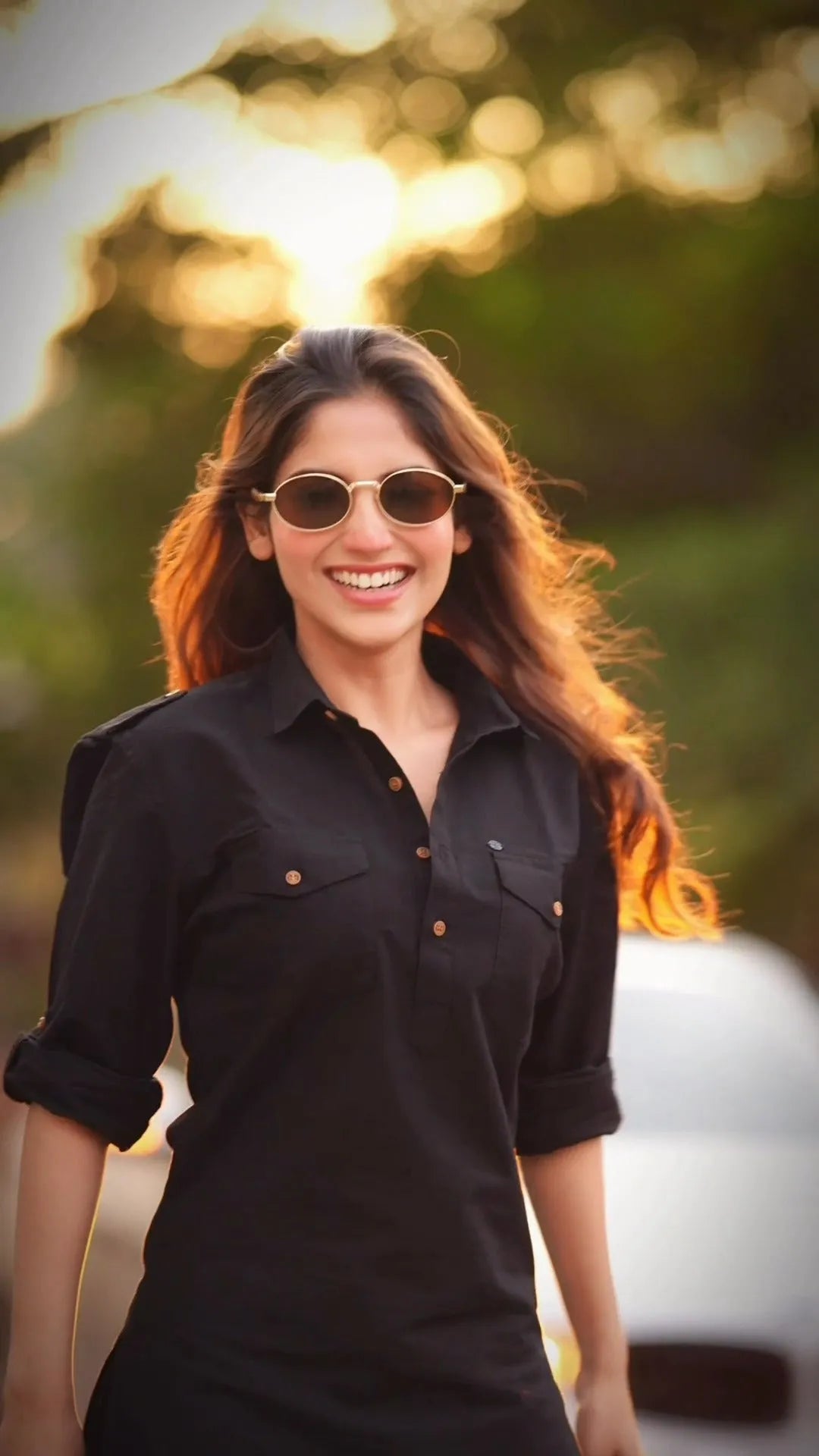 Black Aura Kurti with Patiala Set