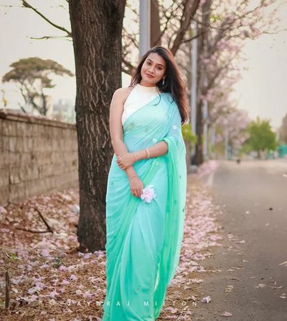 Sea Breeze Luxe Saree