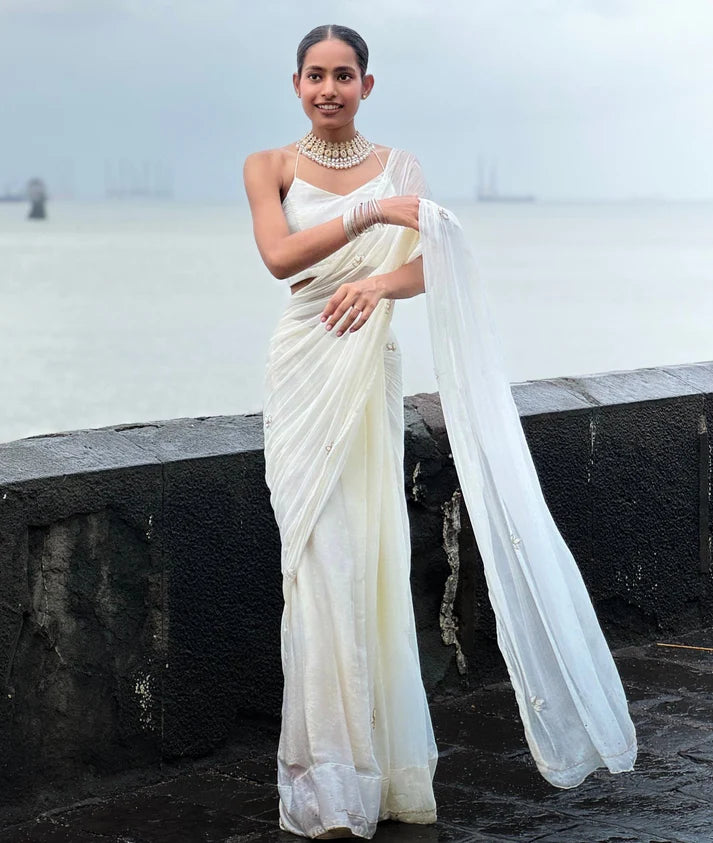 Pure Grace White Saree
