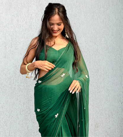 Forest Green Grace Saree