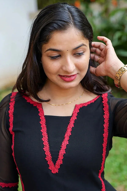 Ivory Classic Embellished Kurti Set