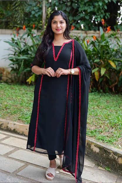 Ivory Classic Embellished Kurti Set